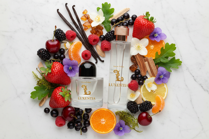 Luxentia 100ml Bottles Berry Floral Premium Ad