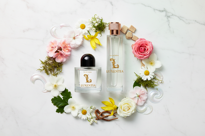 Luxentia 100ml Bottles Classic Elegant Floral Premium Ad