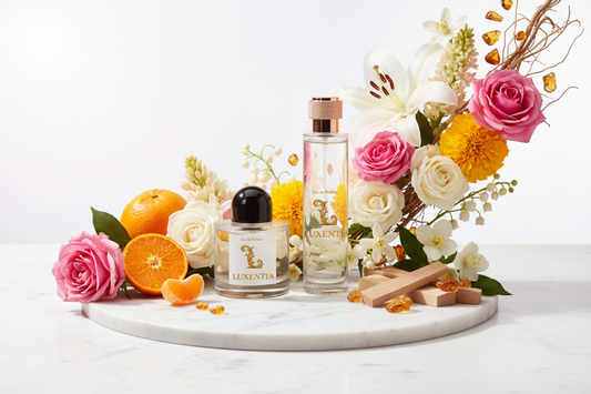 Luxentia 100ml Bottles Classic Elegant Floral Premium Ad