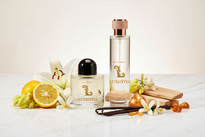 Luxentia 100ml Bottles Creamy Floral Premium Ad