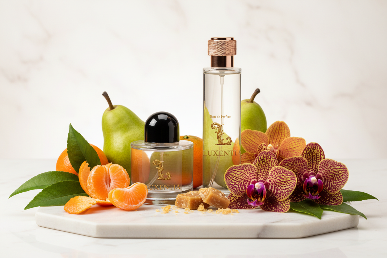 Luxentia 100ml Bottles Exotic Floral Gourmand Female Premium Ad