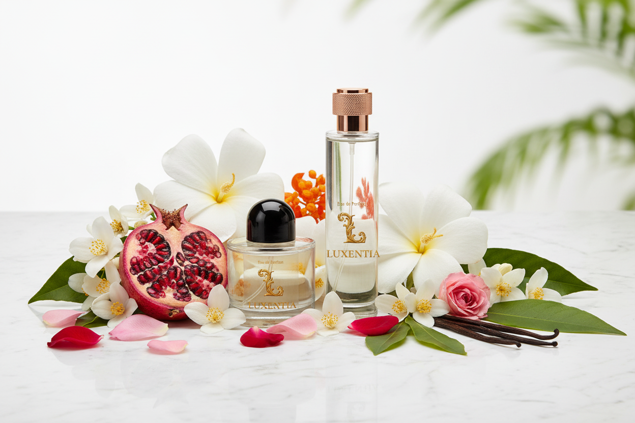 Luxentia 100ml Bottles Exotic Tropical Floral Female Premium Ad