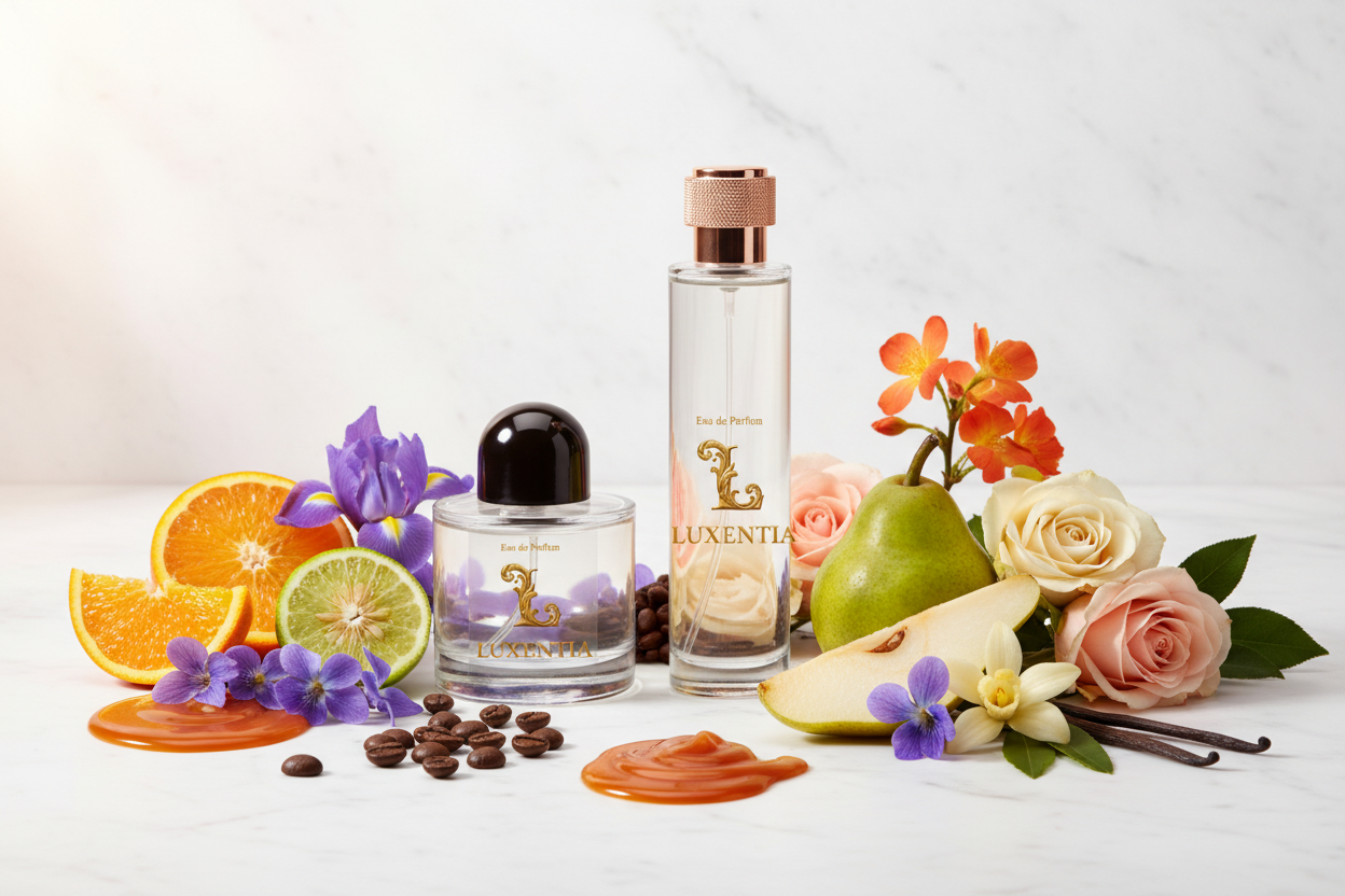 Luxentia 100ml Bottles Floral Coffee Gourmand Premium Ad