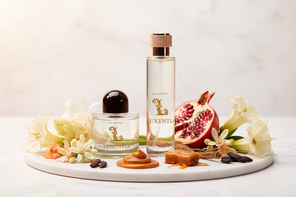 Luxentia 100ml Bottles Floral Gourmand Premium Ad