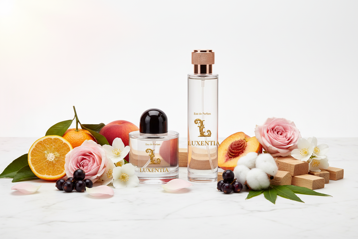Luxentia 100ml Bottles Fresh Fruity Floral Premium Ad