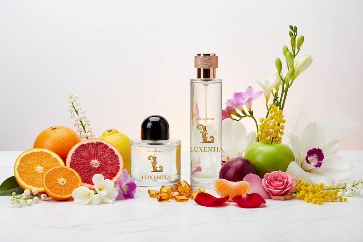 Luxentia 100ml Bottles Fresh Fruity Floral Premium Ad
