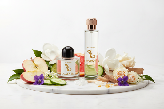 Luxentia 100ml Bottles Fresh Fruity Floral Woody Premium Ad