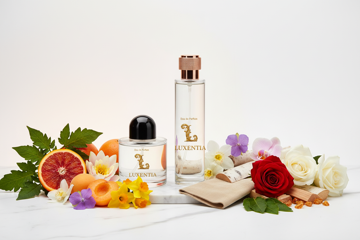 Luxentia 100ml Bottles Fresh Fruity Floral Woody Premium Ad
