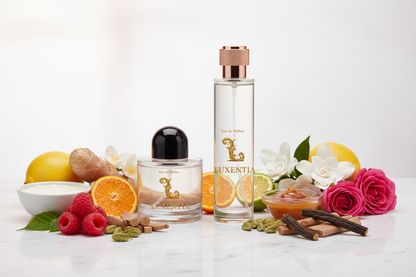 Luxentia 100ml Bottles Fruity Floral Gourmand Premium Ad