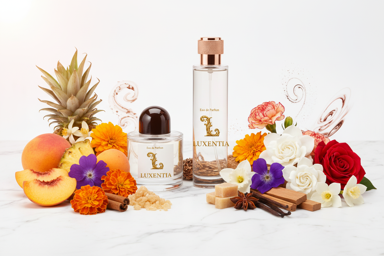 Luxentia 100ml Bottles Fruity Floral Oriental Premium Ad