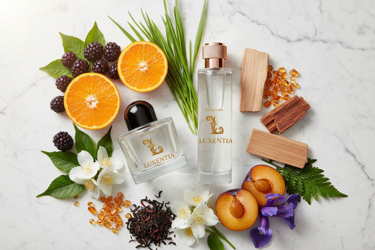 Luxentia 100ml Bottles Fruity Floral Woody Female Premium Ad
