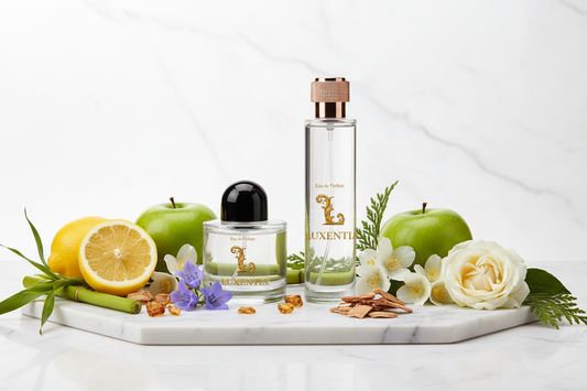 Luxentia 100ml Bottles Green Floral Woody Premium Ad