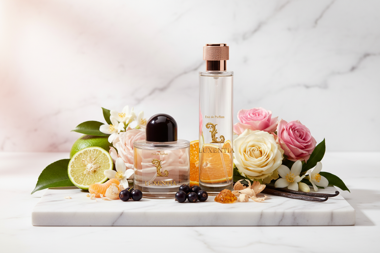 Luxentia 100ml Bottles Luxurious Floral Premium Ad