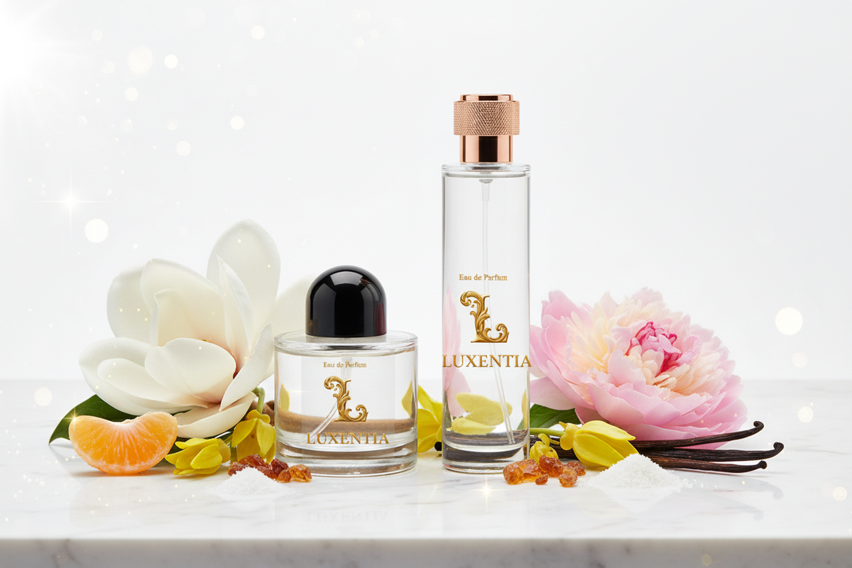 Luxentia 100ml Bottles Sparkling Luminous Floral Oriental Female Premium Ad