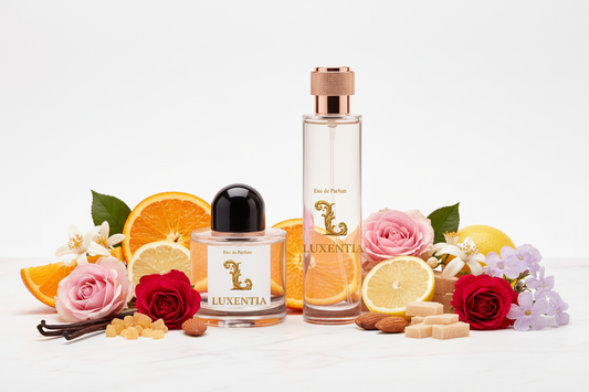 Luxentia 100ml Bottles Sweet Floral Gourmand Premium Ad