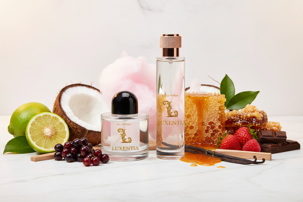 Luxentia 100ml Bottles Sweet Playful Gourmand Female Premium Ad