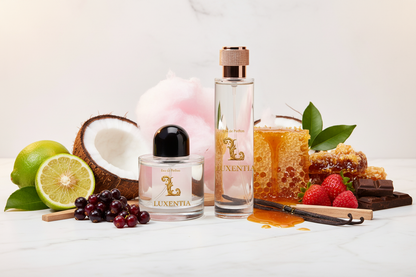 Luxentia 100ml Bottles Sweet Playful Gourmand Female Premium Ad