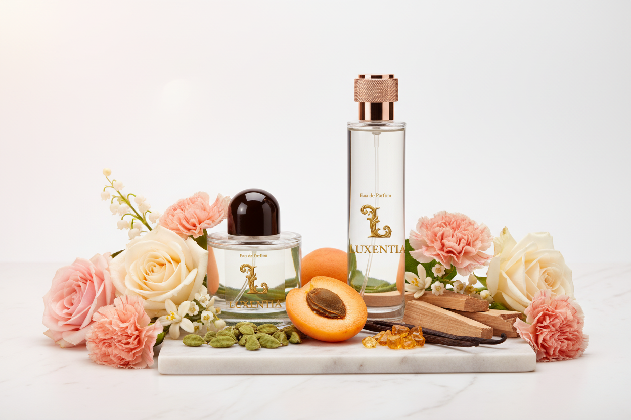 Luxentia 100ml Bottles Warm Floral Premium Ad
