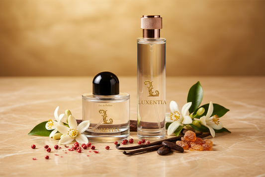 Luxentia 100ml Bottles Warm Spiced Floral Oriental Female Premium Ad