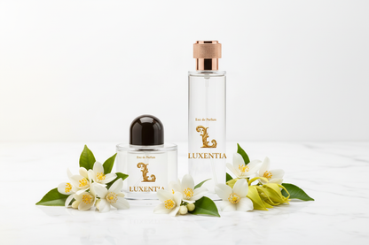 Luxentia 100ml Bottles White Floral Premium Ad