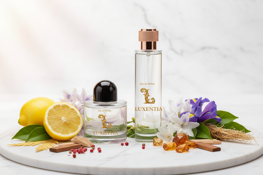 Luxentia 100ml Bottles Woody Floral Premium Ad