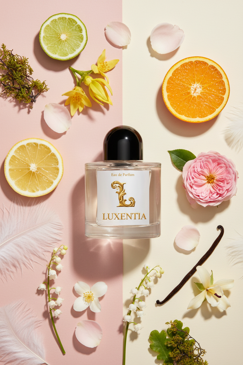 Luxentia Bergamot Rose de Mai Lily of the Valley Jasmine Vanilla Oakmoss Single 50ml