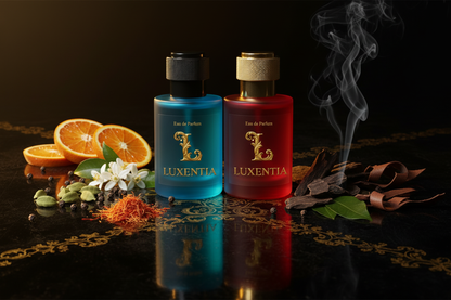 Luxentia Bitter Orange Neroli Saffron Frankincense Oud Leatherwood Male Duo