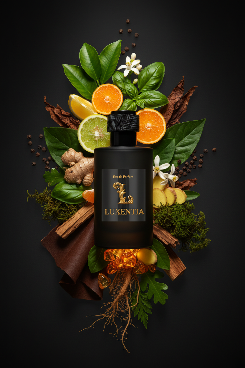 Luxentia Black 100ml Bold Aromatic Leather Chypre Premium Ad