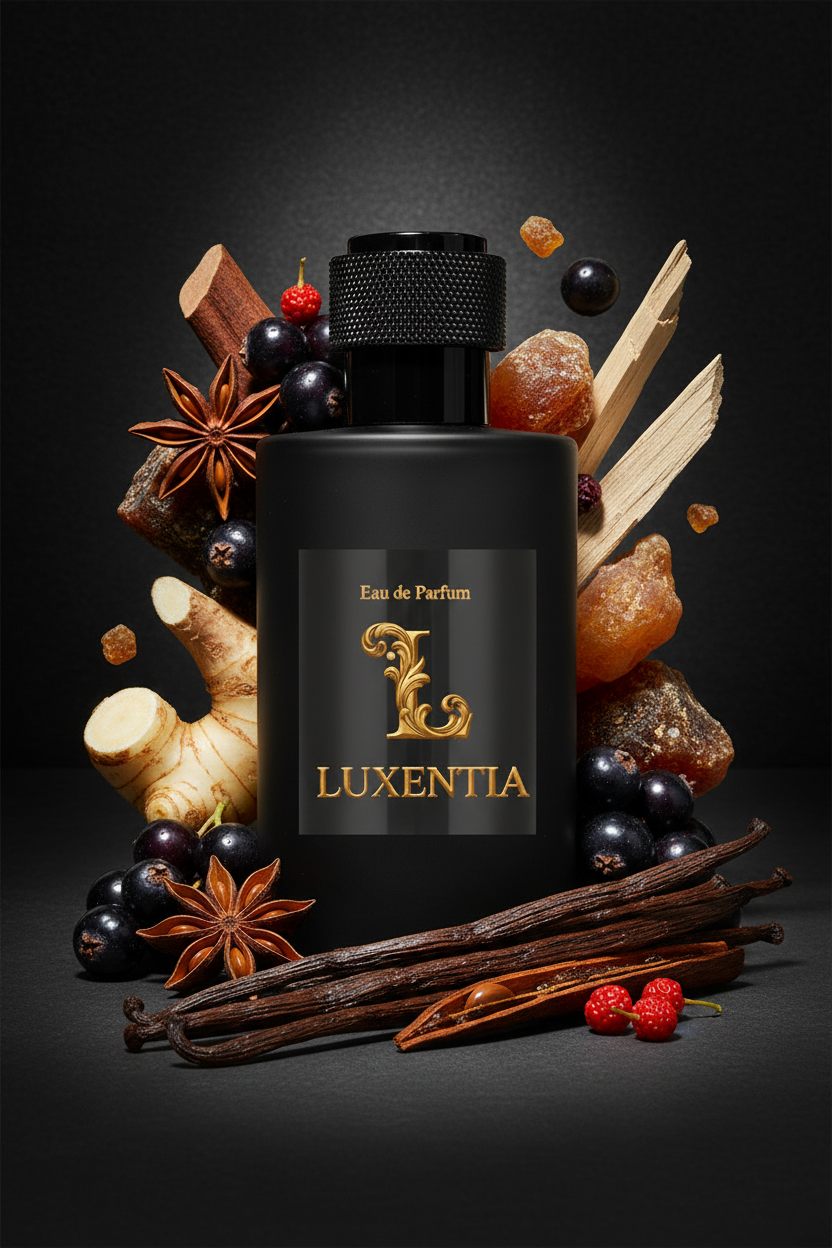 Luxentia Black 100ml Bold Exotic Spiced Woody Oriental Premium Ad