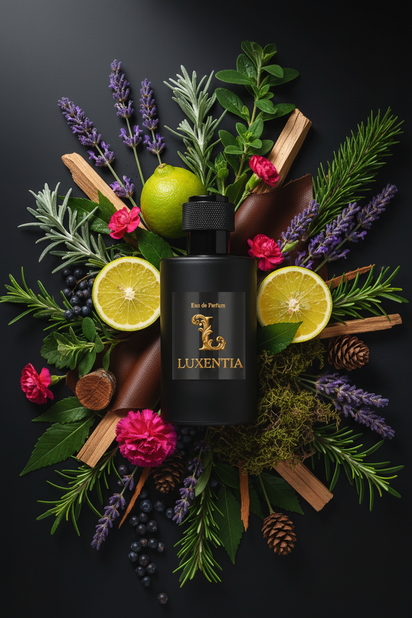 Luxentia Black 100ml Bold Green Aromatic Leather Chypre Premium Ad