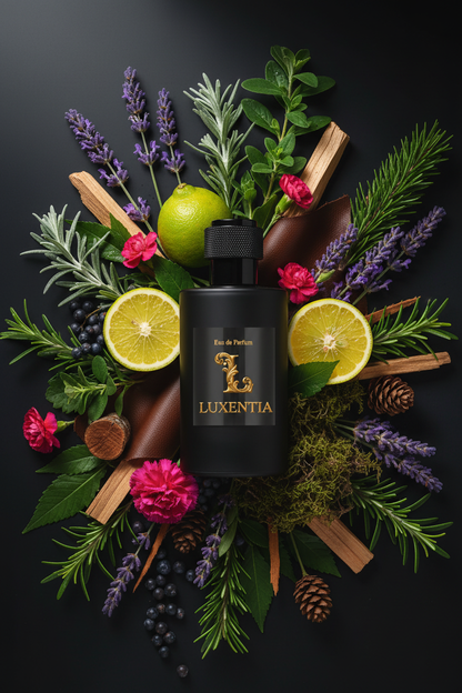 Luxentia Black 100ml Bold Green Aromatic Leather Chypre Premium Ad