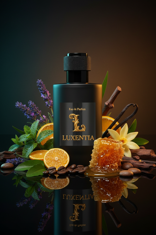 Luxentia Black 100ml Bold Indulgent Gourmand Aromatic Premium Ad