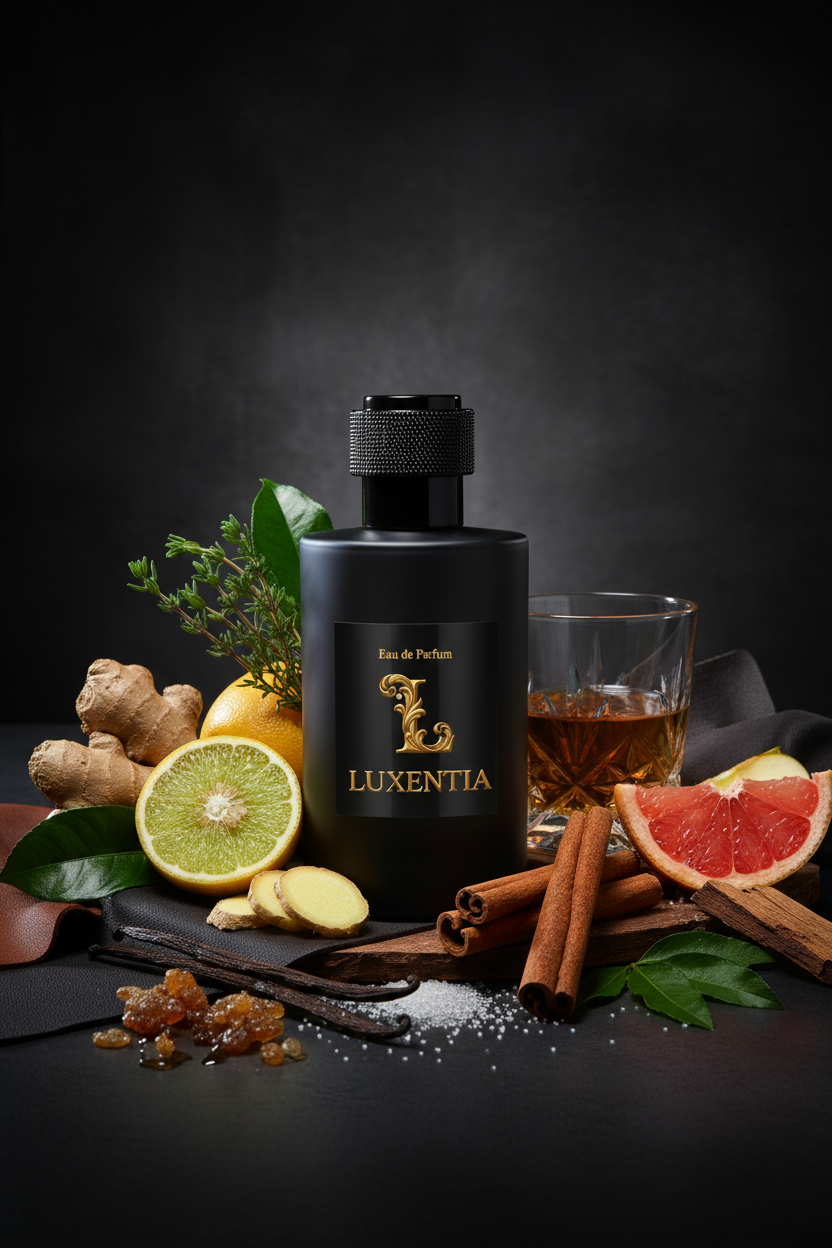 Luxentia Black 100ml Bold Spiced Gourmand Leather Premium Ad