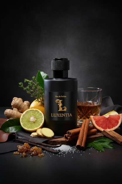 Luxentia Black 100ml Bold Spiced Gourmand Leather Premium Ad