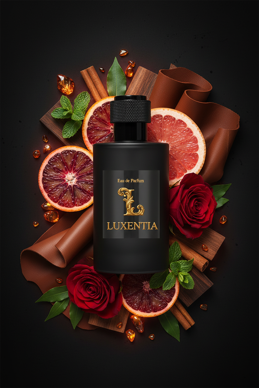 Luxentia Black 100ml Bold Spicy Citrus Leather Premium Ad