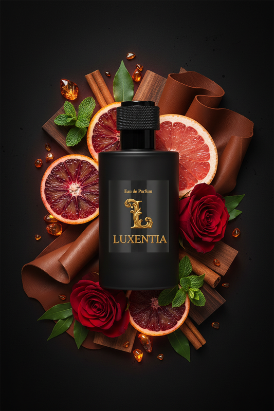 Luxentia Black 100ml Bold Spicy Citrus Leather Premium Ad