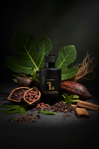 Luxentia Black 100ml Earthy Raw Gourmand Woody Premium Ad