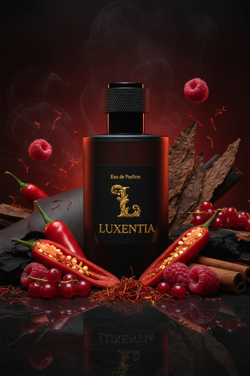 Luxentia Black 100ml Fiery Dark Leather Tobacco Oriental Premium Ad