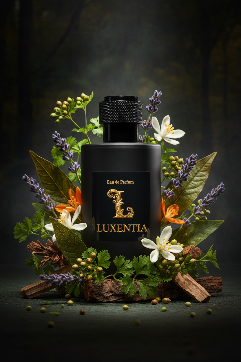 Luxentia Black 100ml Fresh Aromatic Floral Woody Premium Ad