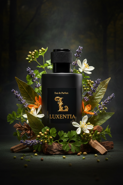 Luxentia Black 100ml Fresh Aromatic Floral Woody Premium Ad