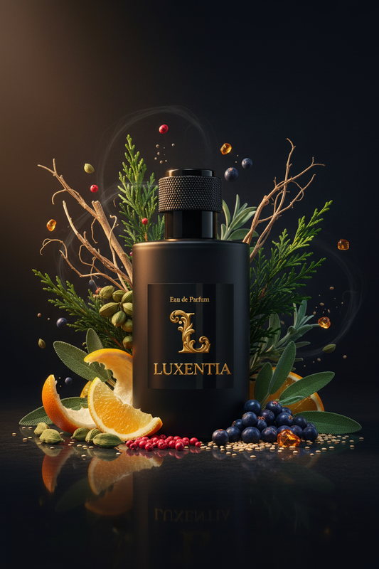 Luxentia Black 100ml Fresh Aromatic Spicy Woody Premium Ad