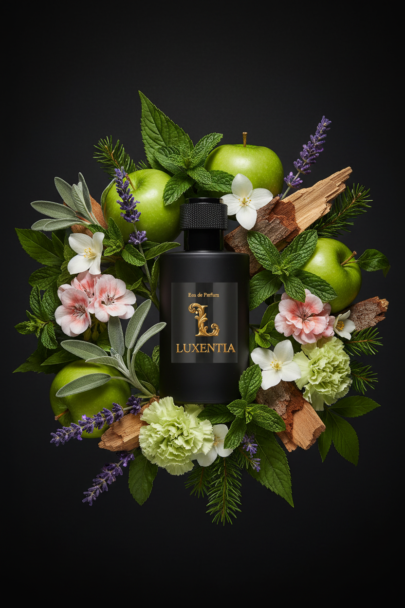 Luxentia Black 100ml Fresh Green Aromatic Woody Premium Ad