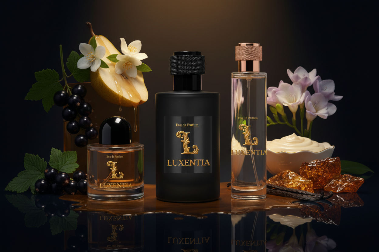 Luxentia Black Currant Midnight Jasmine Vanilla Caramelized Patchouli 100ml