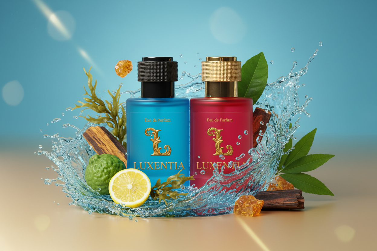 Luxentia Blue & Red 50ml Aquatic Woody Premium Ad