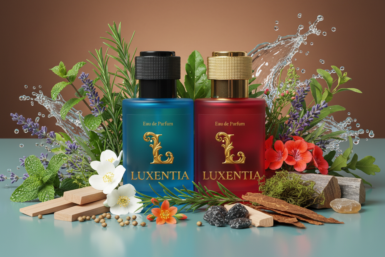 Luxentia Blue & Red 50ml Aromatic Aquatic Premium Ad