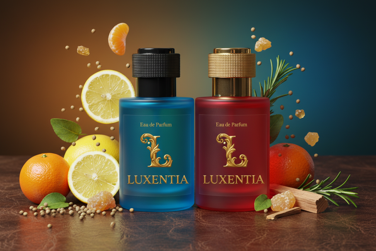 Luxentia Blue & Red 50ml Aromatic Leather Premium Ad