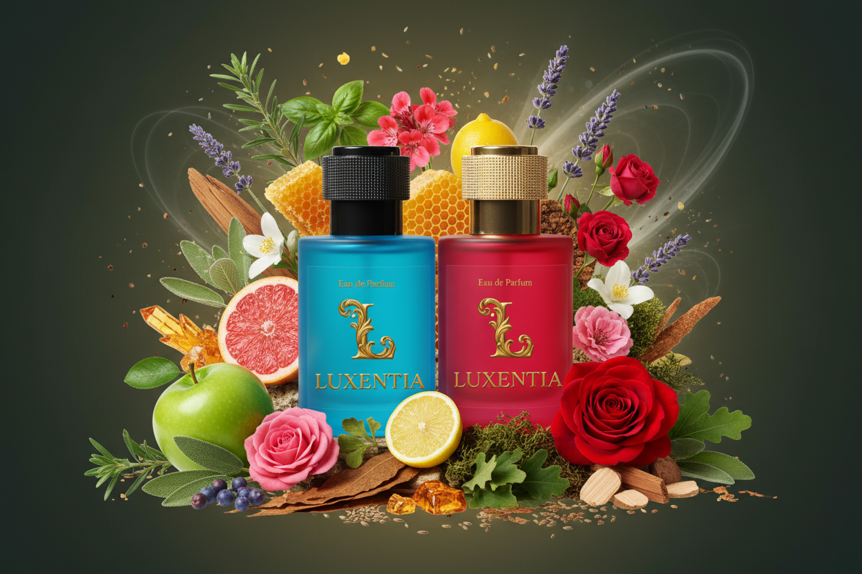 Luxentia Blue & Red 50ml Complex Aromatic Fougère Premium Ad