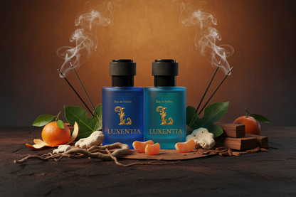 Luxentia Blue & Red 50ml Earthy Woody Premium Ad
