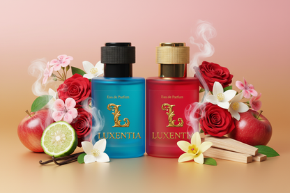 Luxentia Blue & Red 50ml Floral Fruity Premium Ad