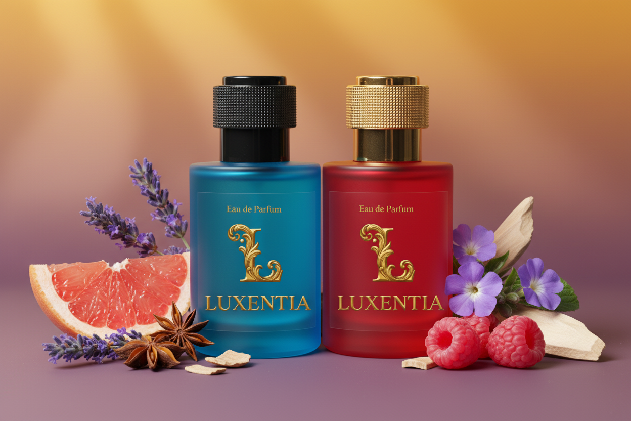 Luxentia Blue & Red 50ml Fresh Aromatic Woody Premium Ad